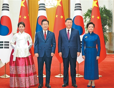 习近平同韩国总统李在明举行会谈