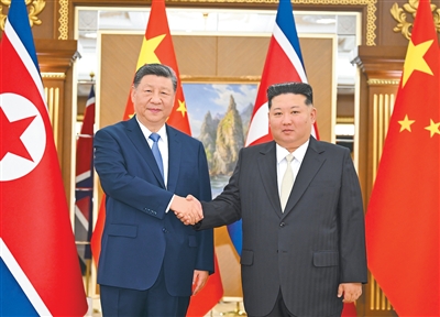 习近平同金正恩举行会谈